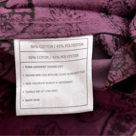 Ariat Western Long Sleeve Button Down Paisley Shirt - Picture 4 of 8